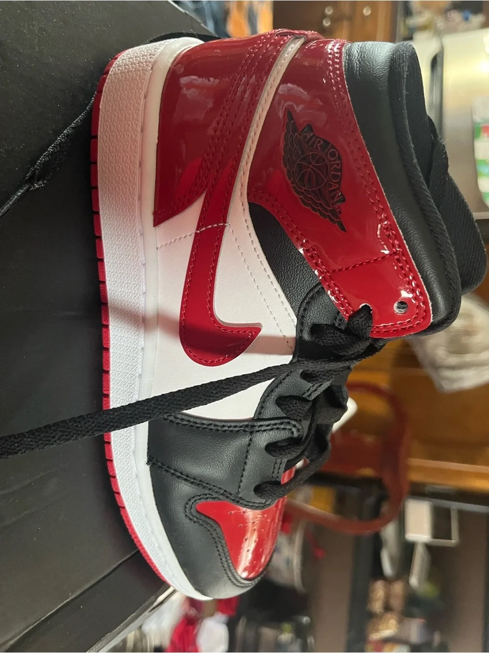 Jordan Kids' Red and White Low-Top Sneaker